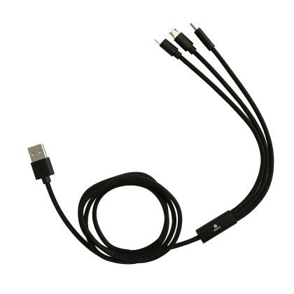 Custom Fast Charging Power Bank with 3-in-1 Charging Cable Gift Set - Black with Gunmetal - 3-in-1 Charging Cable View Custom Fast Charging Power Bank with 3-in-1 Charging Cable Gift Set - Black with Gunmetal - 3-in-1 Charging Cable View