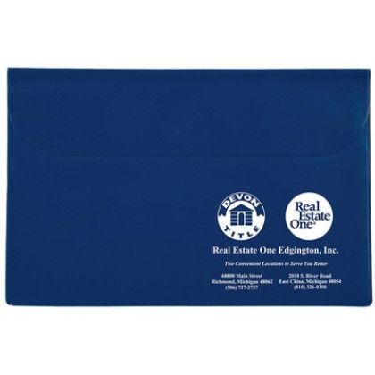 Custom Standard Vinyl Underarm Portfolio - Royal Blue Custom Standard Vinyl Underarm Portfolio - Royal Blue
