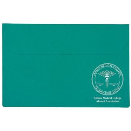 Custom Standard Vinyl Underarm Portfolio - Teal Blue Custom Standard Vinyl Underarm Portfolio - Teal Blue
