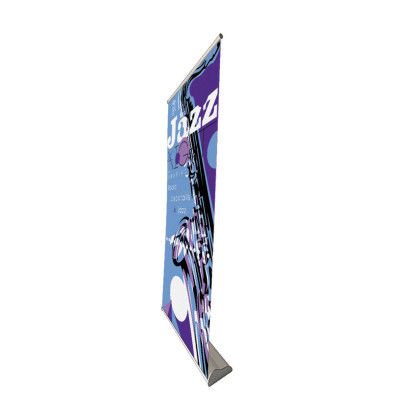Custom Premium Retractable Vinyl Banner - Design 1 - Side View