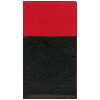 Custom Soft Cover 2 Tone Vinyl France Series Monthly Planner / 2 Color - Red with Black Custom Soft Cover 2 Tone Vinyl France Series Monthly Planner / 2 Color - Red with Black