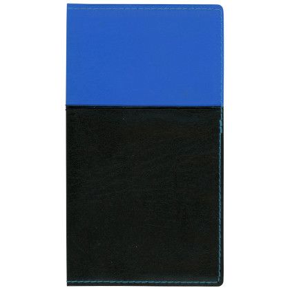 Custom Soft Cover 2 Tone Vinyl France Series Monthly Planner / 2 Color - Royal Blue with Black Custom Soft Cover 2 Tone Vinyl France Series Monthly Planner / 2 Color - Royal Blue with Black