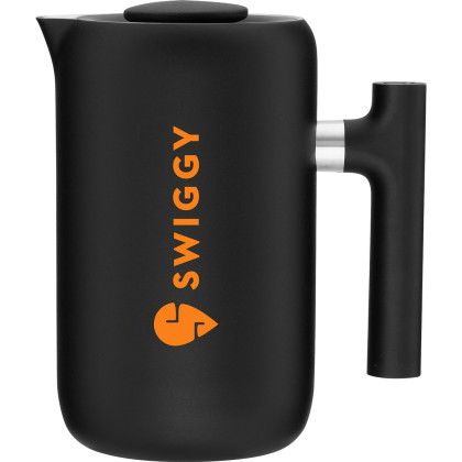 Custom 24 oz Fellow Clara Matte Black French Press - Matte Black Custom 24 oz Fellow Clara Matte Black French Press - Matte Black
