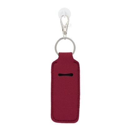 Custom Lip Balm Holder Bottle Charm - Maroon Custom Lip Balm Holder Bottle Charm - Maroon