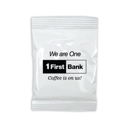 Custom Gourmet Coffee Packets - White