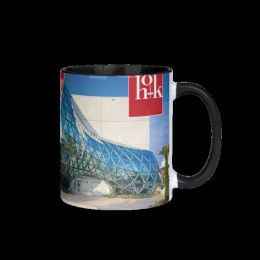 Custom Barcelona 11 oz Two Tone Mugs - Inner Handle color - Black Custom Barcelona 11 oz Two Tone Mugs - Inner Handle color - Black