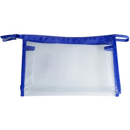 Custom The Cosmetique Cosmetic Bag - Blue/Crystal Clear