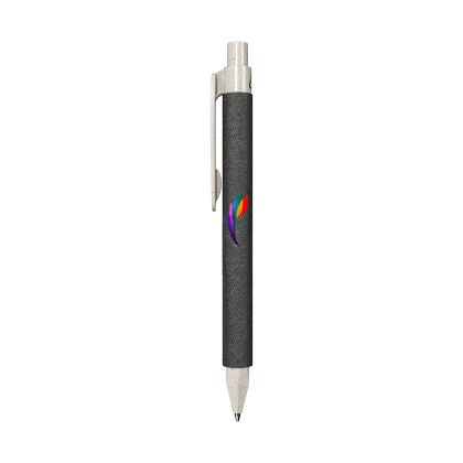 Custom Charlotte Ballpoint Pen - Black Side View Custom Charlotte Ballpoint Pen - Black Side View