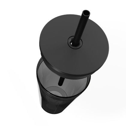 Custom Perfect Storm 22 oz Tritan Tumbler - Black Open Cap View Custom Perfect Storm 22 oz Tritan Tumbler - Black Open Cap View