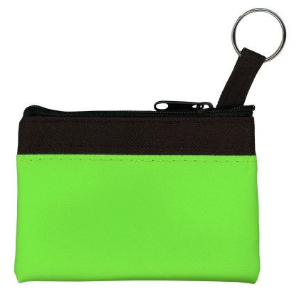 Custom Summer Breeze Zip Purse - Lime Green/Black