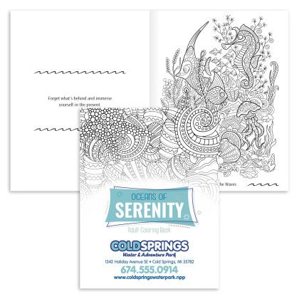 Custom Good Value Oceans of Serenity Adult Coloring Book Custom Good Value Oceans of Serenity Adult Coloring Book