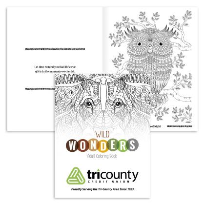 Custom Good Value Wild Wonders Adult Coloring Book Custom Good Value Wild Wonders Adult Coloring Book