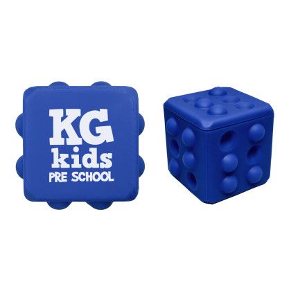 Custom Popper Cube Fidget Toy - Royal Blue Custom Popper Cube Fidget Toy - Royal Blue