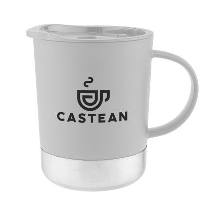 Custom 11 oz. Hendrix Recycled Mug - Gray Custom 11 oz. Hendrix Recycled Mug - Gray