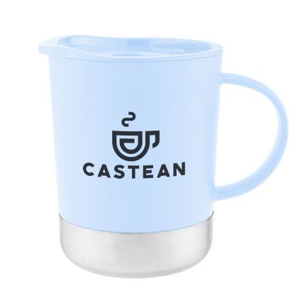 Custom 11 oz. Hendrix Recycled Mug - Light Blue Custom 11 oz. Hendrix Recycled Mug - Light Blue