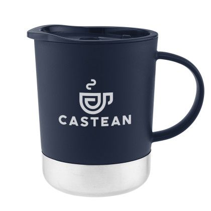 Custom 11 oz. Hendrix Recycled Mug - Navy Custom 11 oz. Hendrix Recycled Mug - Navy