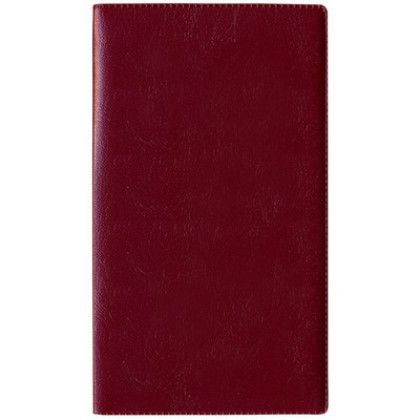 Custom Castillion Softtouch Vinyl Weekly Planner without Map - Burgundy Red