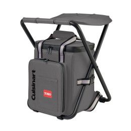 Custom Cuisinart Outdoors Folding Chair Backpack Cooler - Medium Grey Custom Cuisinart Outdoors Folding Chair Backpack Cooler - Medium Grey