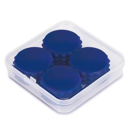 Custom MagGrip Silicone Fidget Magnets - Blue Side View Custom MagGrip Silicone Fidget Magnets - Blue Side View