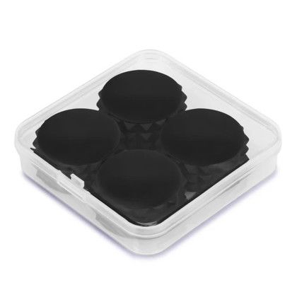 Custom MagGrip Silicone Fidget Magnets - Black Side View Custom MagGrip Silicone Fidget Magnets - Black Side View