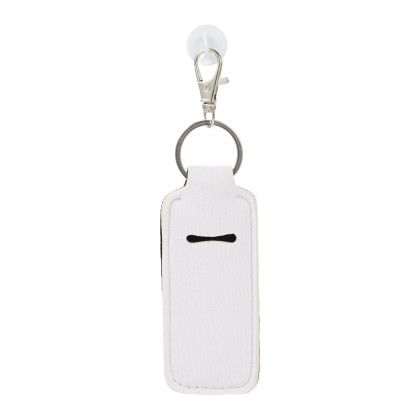 Custom Lip Balm Holder Bottle Charm - White Custom Lip Balm Holder Bottle Charm - White