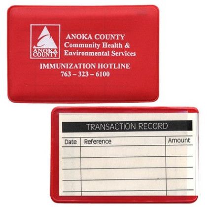 Custom Royal Wallet Sleeve with Insert Card of Your Choice - Red Custom Royal Wallet Sleeve with Insert Card of Your Choice - Red