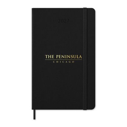 Custom Moleskine Hard Cover Large 12-Month Daily 2027 Planner - Black Custom Moleskine Hard Cover Large 12-Month Daily 2027 Planner - Black