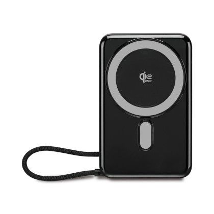 Custom iLive Powered Wireless 10K Power Bank with USB-C and Stand - Black Custom iLive Powered Wireless 10K Power Bank with USB-C and Stand - Black