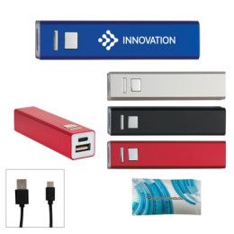 Custom 1500 mAh On-The-Go Power Bank 2.0 - Added Fee for Full-Color Imprint Custom 1500 mAh On-The-Go Power Bank 2.0 - Added Fee for Full-Color Imprint