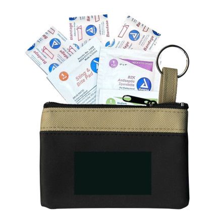 Custom The Safari First Aid Kit - Black with Khaki beige Custom The Safari First Aid Kit - Black with Khaki beige