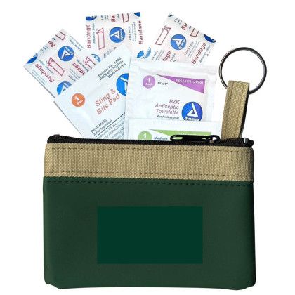 Custom The Safari First Aid Kit - Hunter green with Khaki beige Custom The Safari First Aid Kit - Hunter green with Khaki beige