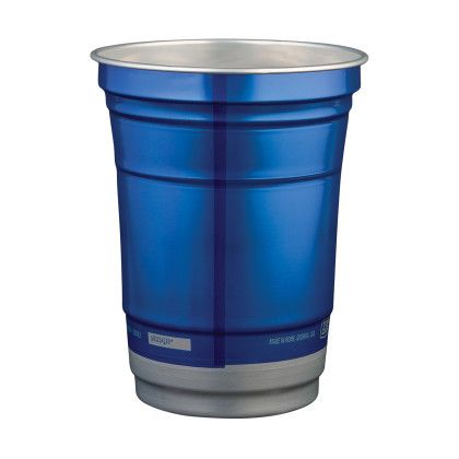 Custom Top Cup by Ball 16 oz. Recycled Aluminum Stadium Cup - Blue Custom Top Cup by Ball 16 oz. Recycled Aluminum Stadium Cup - Blue
