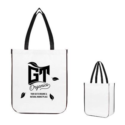 Custom Jumbo Lola Laminated Non-Woven Tote Bag with 100% RPET Material - White Custom Jumbo Lola Laminated Non-Woven Tote Bag with 100% RPET Material - White