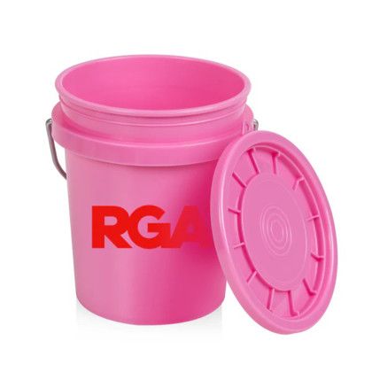 Custom Mini Bucket - Navy - Pink - With Lid