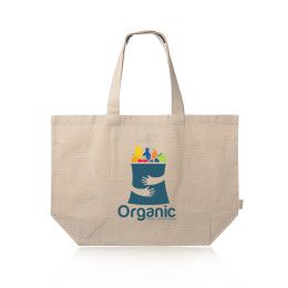 Custom Jumbo Ecofriendly Canvas Tote Bags - Natural