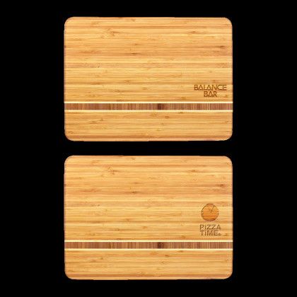 Custom Martinique Bamboo Serving & Cutting Board 15" x 11" - Natural Custom Martinique Bamboo Serving & Cutting Board 15" x 11" - Natural
