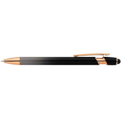 Custom Ellipse Ombre Rose Gold Stylus Pen - Gray - Back View Custom Ellipse Ombre Rose Gold Stylus Pen - Gray - Back View