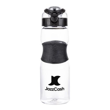 Custom Voxel Tritan Bottle with Locking Handle Lid - 24 oz - Black Custom Voxel Tritan Bottle with Locking Handle Lid - 24 oz - Black