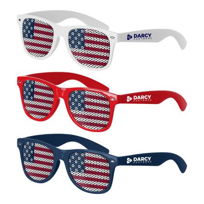 Custom Patriotic Lens Sunglasses - All Colors Custom Patriotic Lens Sunglasses - All Colors
