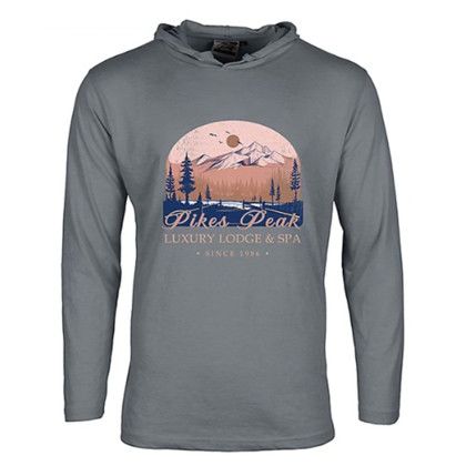 Custom Adult Jersey Long Sleeve Hoodie - Full Color Custom Adult Jersey Long Sleeve Hoodie - Full Color