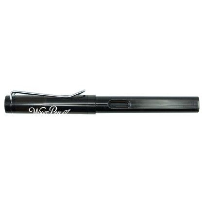 Custom WAVE Recycled Plastic Fountain Pen - Black Custom WAVE Recycled Plastic Fountain Pen - Black