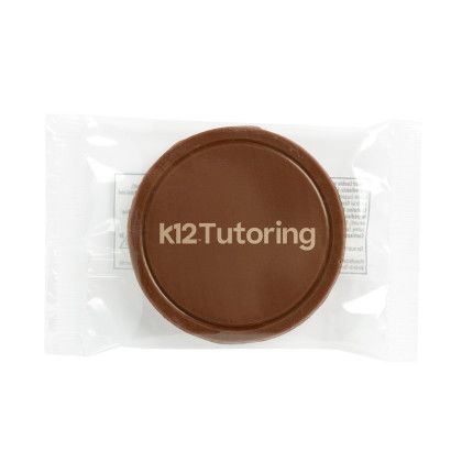Custom Etched Round Chocolate Cookie - Packaging View Custom Etched Round Chocolate Cookie - Packaging View