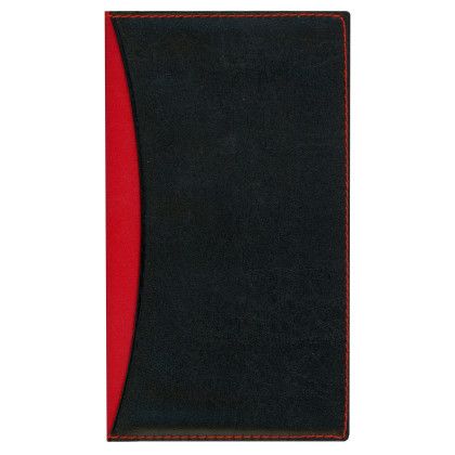 Custom Soft Cover 2 Tone Vinyl Geneva Series Academic Planner / 2 Color - Red with Black