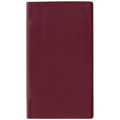 Custom Standard Vinyl Weekly Pocket Planner - Maroon Red Custom Standard Vinyl Weekly Pocket Planner - Maroon Red