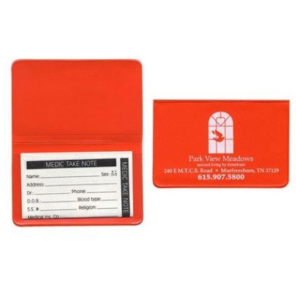Custom Fold Over Case with Insert Card of Your Choice - Orange