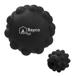 Custom Push Pop Recycled Squeeze Ball Phone Stand - Black
