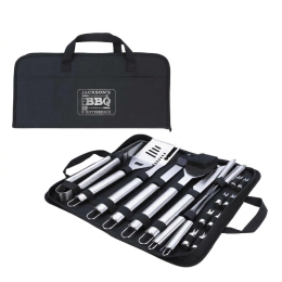 Custom BBQ Master 18-Piece Grill Kit - Black Custom BBQ Master 18-Piece Grill Kit - Black