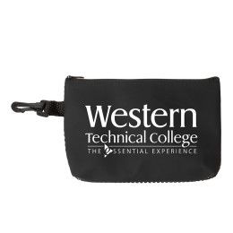 Custom "DELAS" Mesh Zipper Storage Pouch - 8" W x 5" H - Black Custom "DELAS" Mesh Zipper Storage Pouch - 8" W x 5" H - Black