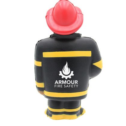 Custom Fire Chief Stress Reliever - Black Custom Fire Chief Stress Reliever - Black