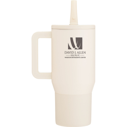 Custom 20 oz Cream HydroJug Traveler Thermal Mug - Engraved Custom 20 oz Cream HydroJug Traveler Thermal Mug - Engraved
